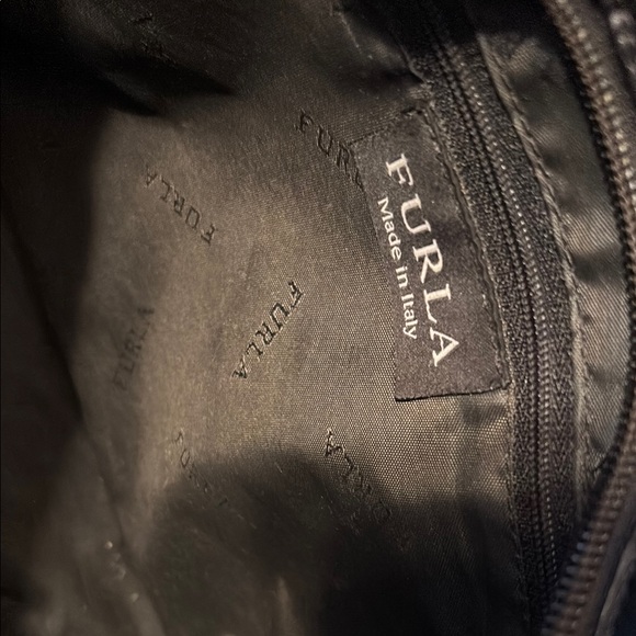 FURLA Black Crocodile-Embossed Tote Bag - Picture 10 of 15